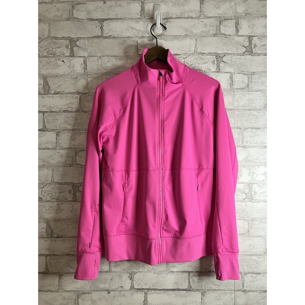 Fila Women's Bright Pink Full-Zip Utility Jacket